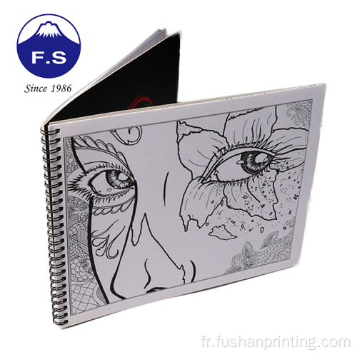 Paper Black Cover votre livre de coloriage pour adulte